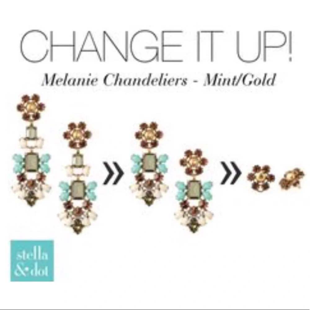 :: Stella & Dot Gorgeous Melanie[3in1]Chandeliers - Picture 7 of 8